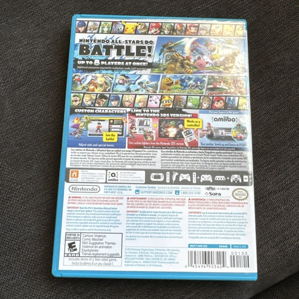 Super Smash Bros. - (Nintendo Wii U, 2014) *CIB* Tested  No Scratches